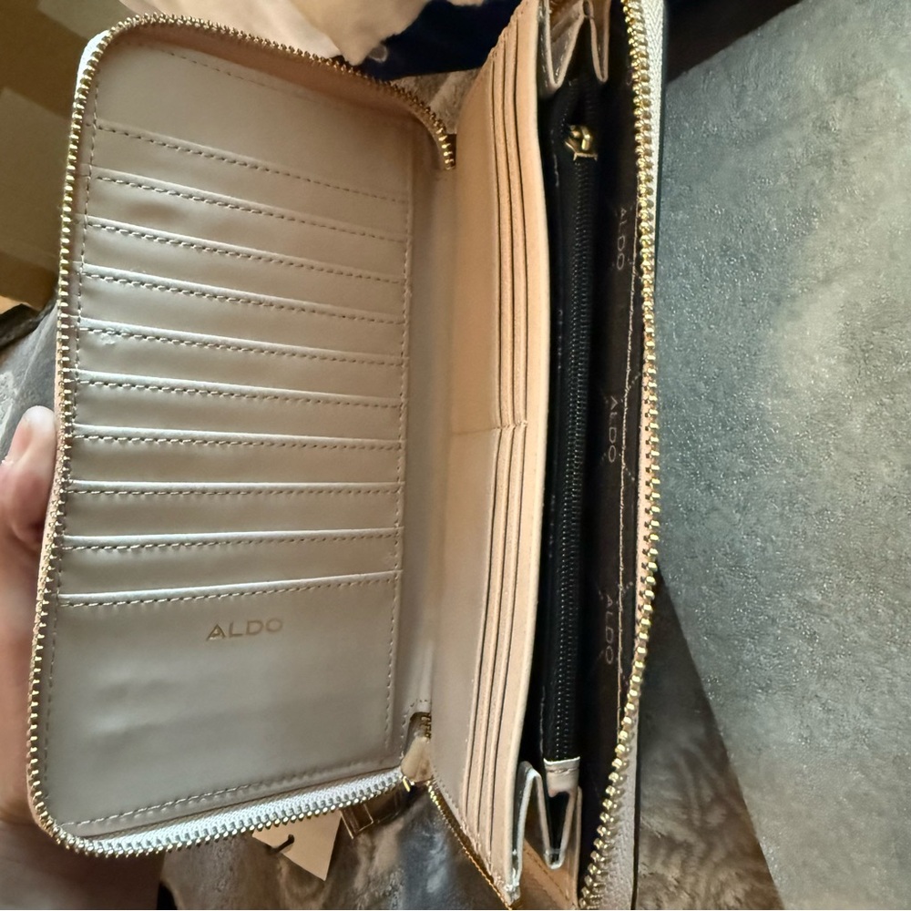 Aldo Creamy Peach Women's Wallet - Picture 8 of 13